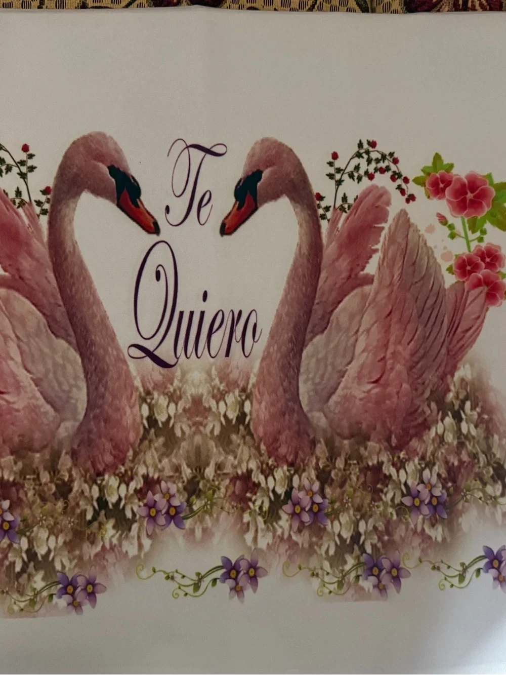 Pink Swan 'Te Quiero' Floral Graphic